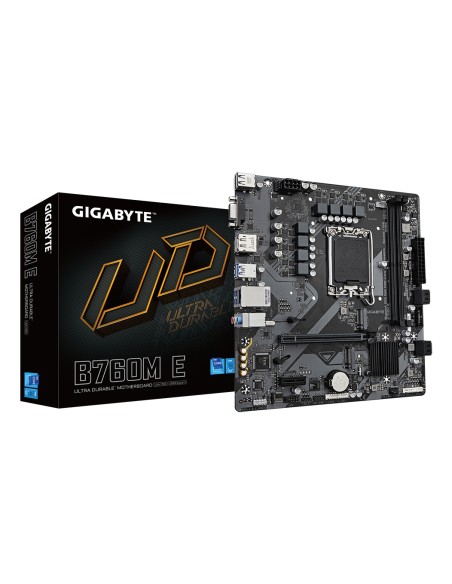 B760M E Placa base - Compatible con procesadores Intel Core 14ª generación, VRM de 6+1+1 fases, hasta 7200 MHz DDR5 (OC), 2xPCIe